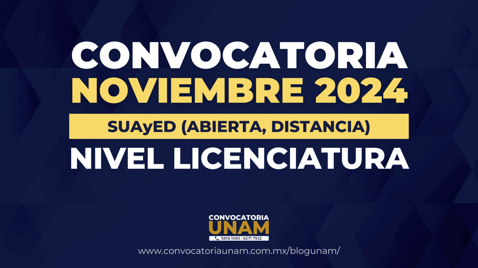 convocatoriaunam